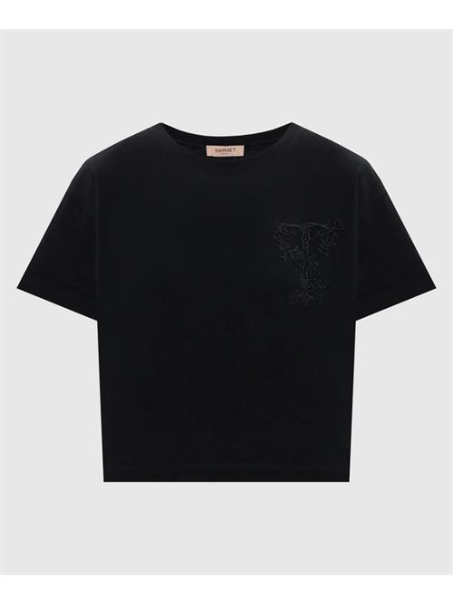 T-shirt con ricamo monogramma TWINSET | TT2380/00006